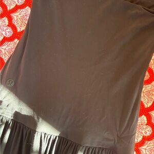 viral lululemon black flowy dress